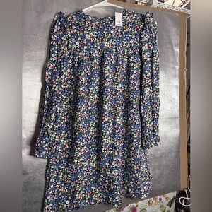 GAP Kids Navy Floral Dress Girls xl 12 nwt